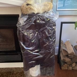 Beautiful Canada Goose Medium Long Black Winter Jacket